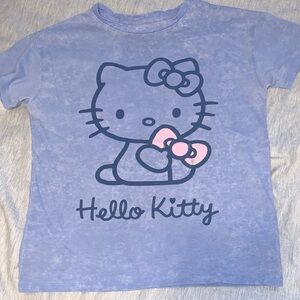 Hello Kitty Blue and Pink Short Sleeve Tee